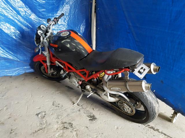 ZDM1RABP28B109980 - 2008 DUCATI MONSTER S2 ORANGE photo 3