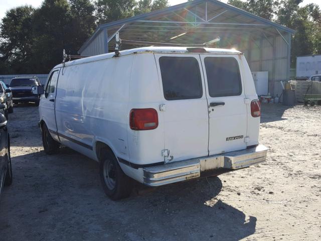 2B7HB21Y2VK565062 - 1997 DODGE RAM VAN B2 WHITE photo 3