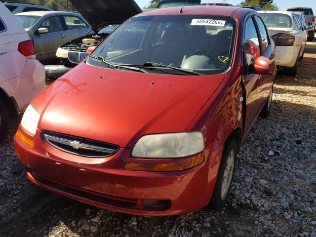 KL1TD52675B425606 - 2005 CHEVROLET AVEO BASE Qırmızı foto 2