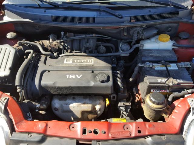 KL1TD52675B425606 - 2005 CHEVROLET AVEO BASE Qırmızı foto 7