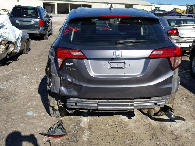 3CZRU5G39HM713474 - 2017 HONDA HR-V LX GRAY photo 9