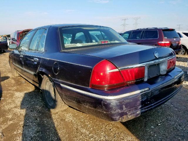 2MEFM74W4YX683807 - 2000 MERCURY GRAND MARQ BLUE photo 3