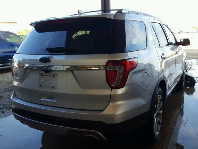 1FM5K7F8XHGA34791 - 2017 FORD EXPLORER L SILVER photo 4