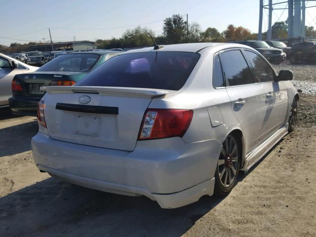 JF1GE75618G501929 - 2008 SUBARU IMPREZA WR WHITE photo 4