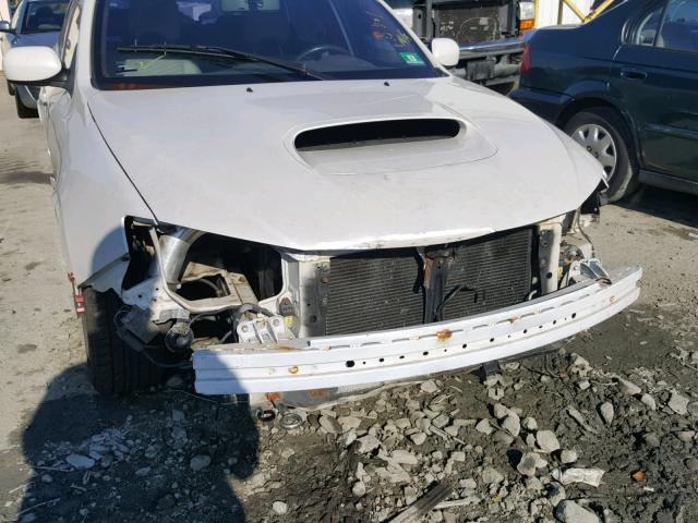 JF1GE75618G501929 - 2008 SUBARU IMPREZA WR WHITE photo 9