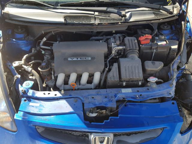 JHMGD38488S000693 - 2008 HONDA FIT BLUE photo 7