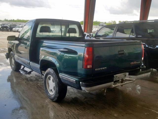 1GTEC14W8VZ549515 - 1997 GMC SIERRA C15 GREEN photo 3