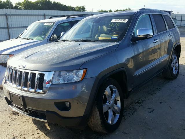 1C4RJECT4CC215763 - 2012 JEEP GRAND CHER GRAY photo 2