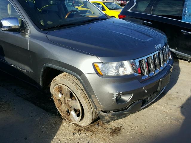 1C4RJECT4CC215763 - 2012 JEEP GRAND CHER GRAY photo 9