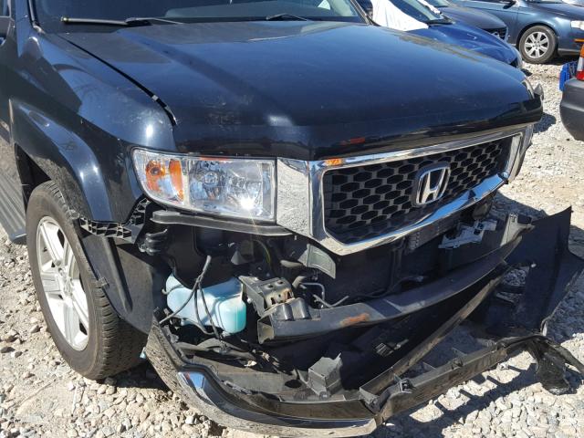 5FPYK1F58BB009224 - 2011 HONDA RIDGELINE BLACK photo 9