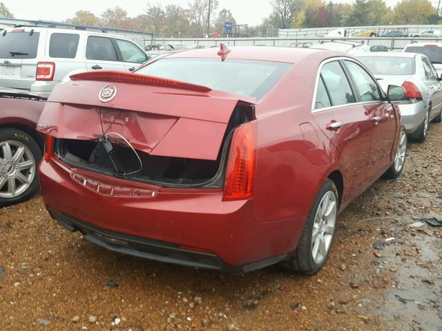 1G6AA5RA1D0113183 - 2013 CADILLAC ATS MAROON photo 4