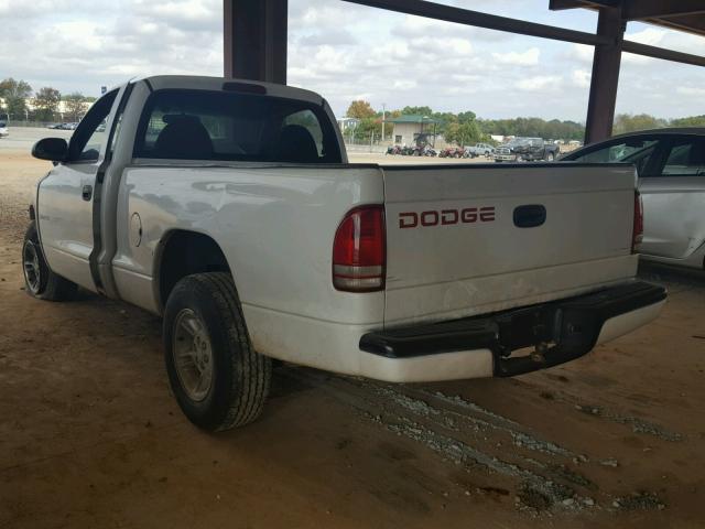 1B7FL26PXWS644135 - 1998 DODGE DAKOTA WHITE photo 3