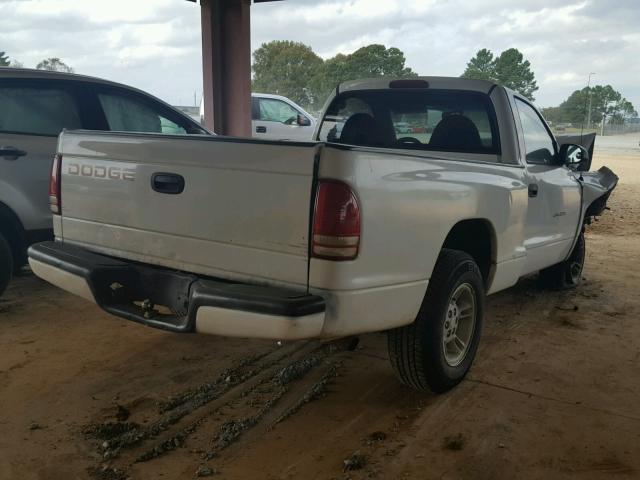 1B7FL26PXWS644135 - 1998 DODGE DAKOTA WHITE photo 4