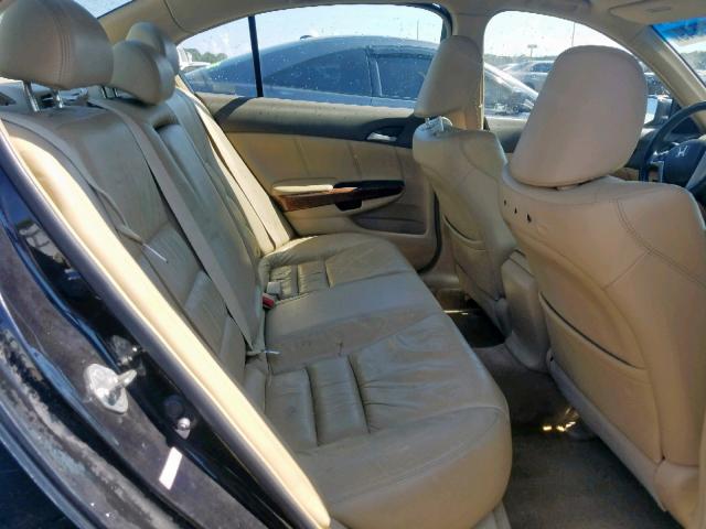 1HGCP26808A061826 - 2008 HONDA ACCORD EXL BLACK photo 6