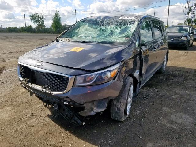 KNDMB5C10H6251056 - 2017 KIA SEDONA LX CHARCOAL photo 2