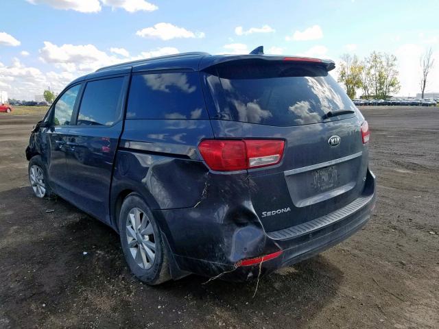 KNDMB5C10H6251056 - 2017 KIA SEDONA LX CHARCOAL photo 3