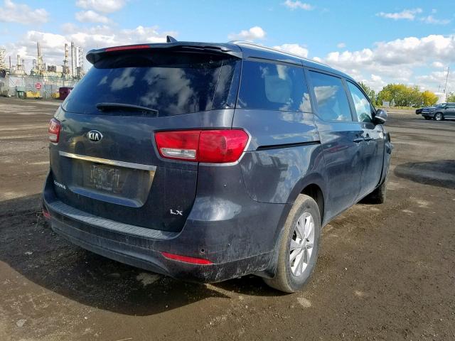 KNDMB5C10H6251056 - 2017 KIA SEDONA LX CHARCOAL photo 4