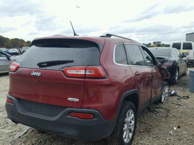 1C4PJLCB8FW706360 - 2015 JEEP CHEROKEE L BURGUNDY photo 4