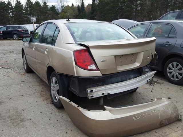 1G8AJ55F26Z129450 - 2006 SATURN ION LEVEL TAN photo 3