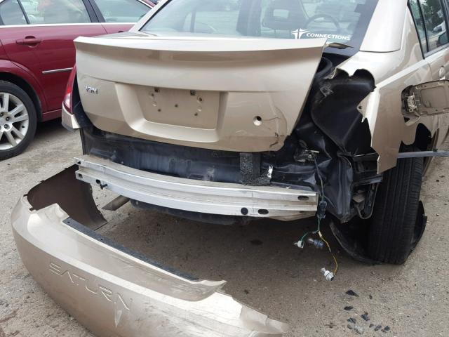 1G8AJ55F26Z129450 - 2006 SATURN ION LEVEL TAN photo 9