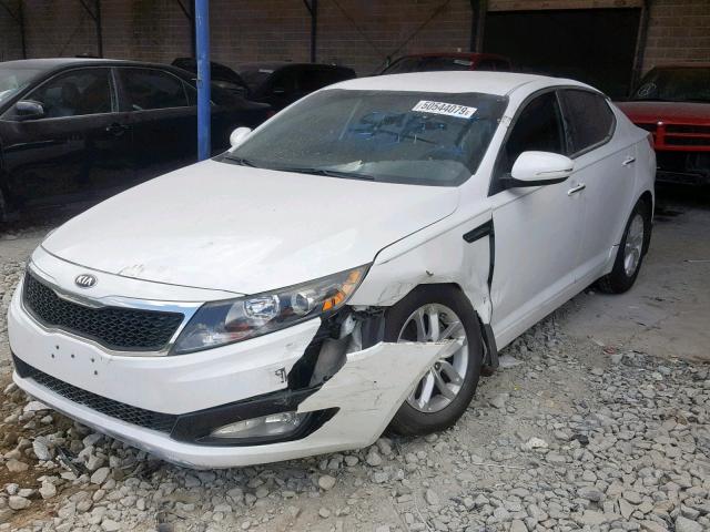 5XXGM4A76DG198187 - 2013 KIA OPTIMA LX WHITE photo 2