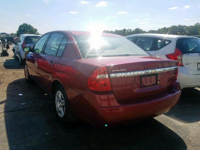 1G1ZS58F27F300162 - 2007 CHEVROLET MALIBU LS RED photo 3