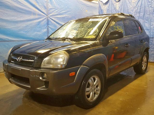 KM8JN72D07U588415 - 2007 HYUNDAI TUCSON SE BLACK photo 2