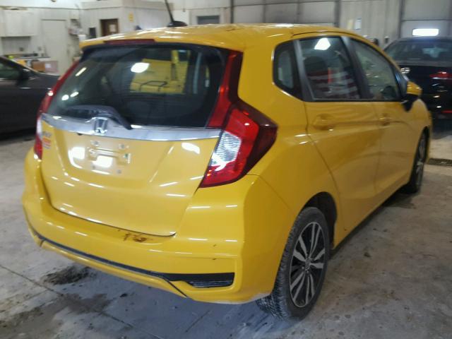 3HGGK5H89KM702996 - 2019 HONDA FIT EX YELLOW photo 4