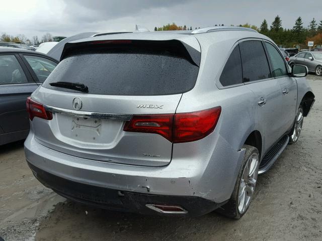 5FRYD4H83EB503392 - 2014 ACURA MDX ADVANC SILVER photo 4