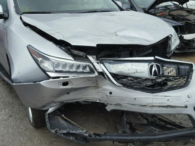 5FRYD4H83EB503392 - 2014 ACURA MDX ADVANC SILVER photo 9