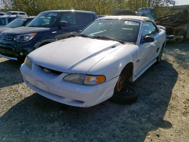 1FALP45X1TF186399 - 1996 FORD MUSTANG GT WHITE photo 2