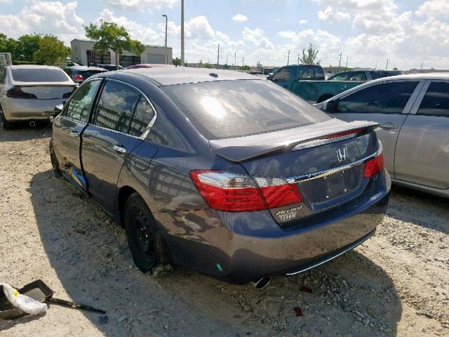 1HGCR3F86DA029540 - 2013 HONDA ACCORD EXL GRAY photo 3