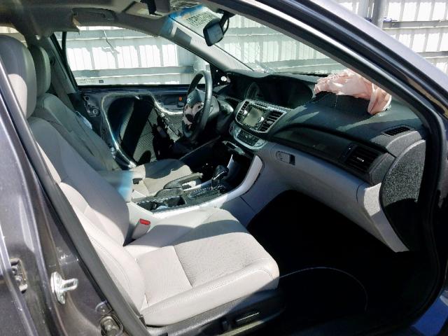 1HGCR3F86DA029540 - 2013 HONDA ACCORD EXL GRAY photo 5