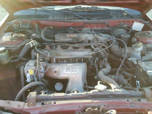 JT2SV21F5L3409745 - 1990 TOYOTA CAMRY RED photo 7
