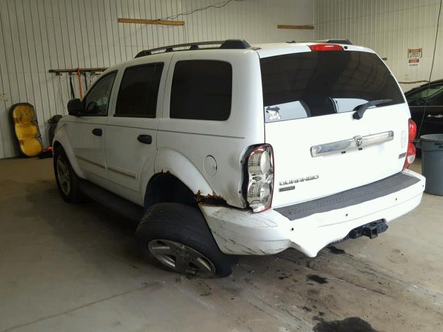 1D8HB58267F533866 - 2007 DODGE DURANGO LI WHITE photo 3