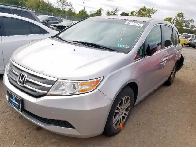 5FNRL5H45CB098564 - 2012 HONDA ODYSSEY EX SILVER photo 2