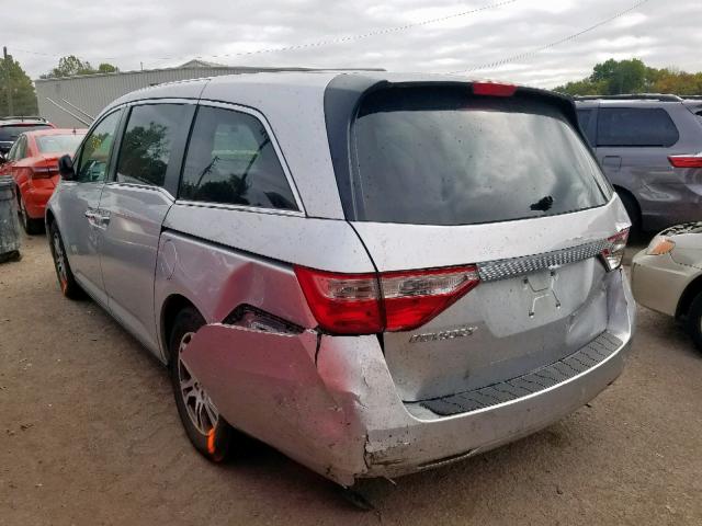 5FNRL5H45CB098564 - 2012 HONDA ODYSSEY EX SILVER photo 3