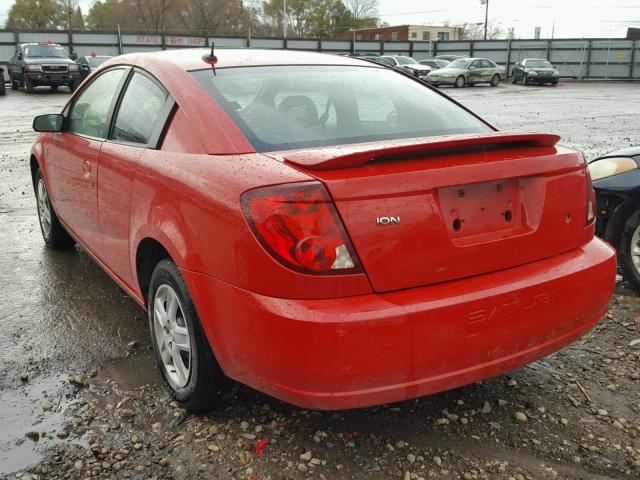 1G8AM15F47Z131735 - 2007 SATURN ION LEVEL RED photo 3