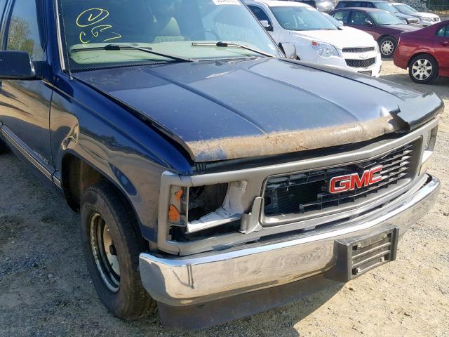 1GTEC14W5WZ553233 - 1998 GMC SIERRA C15 BLUE photo 9