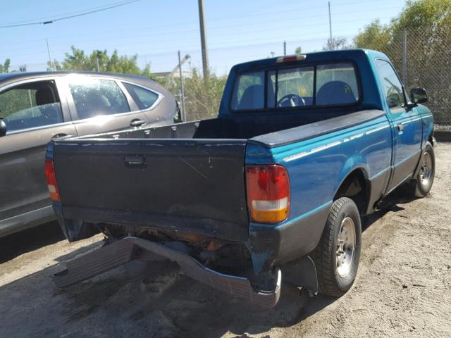 1FTCR10A5VTA65370 - 1997 FORD RANGER GREEN photo 4