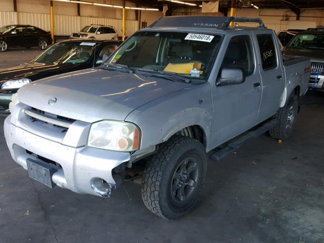 1N6ED27Y04C422143 - 2004 NISSAN FRONTIER C SILVER photo 2