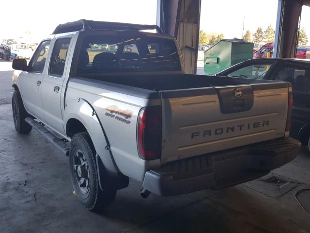 1N6ED27Y04C422143 - 2004 NISSAN FRONTIER C SILVER photo 3