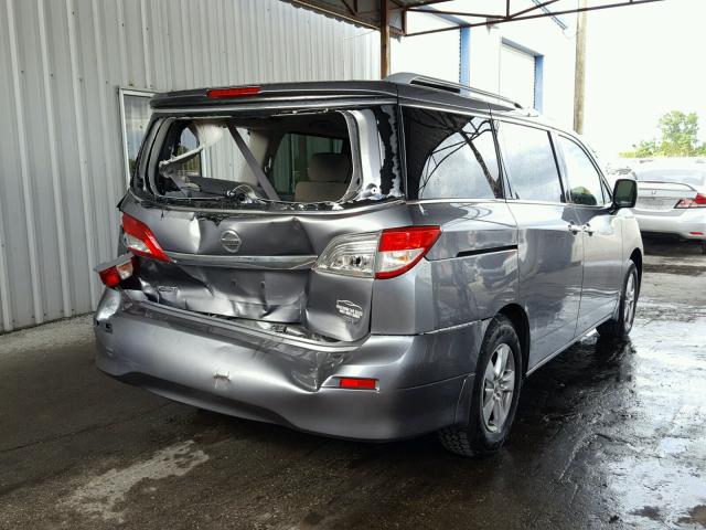 JN8AE2KPXF9133594 - 2015 NISSAN QUEST S GRAY photo 4