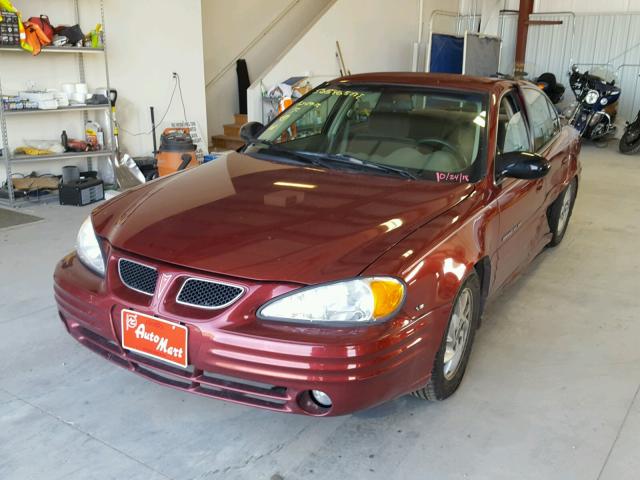 1G2NF52E32M568110 - 2002 PONTIAC GRAND AM S MAROON photo 2