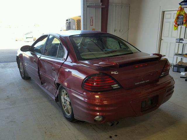 1G2NF52E32M568110 - 2002 PONTIAC GRAND AM S MAROON photo 3