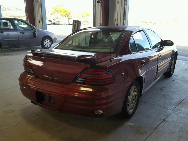 1G2NF52E32M568110 - 2002 PONTIAC GRAND AM S MAROON photo 4