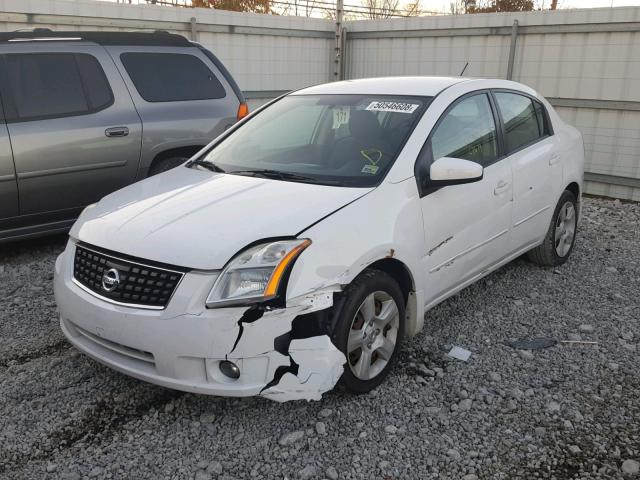 3N1AB61E78L748323 - 2008 NISSAN SENTRA 2.0 WHITE photo 2