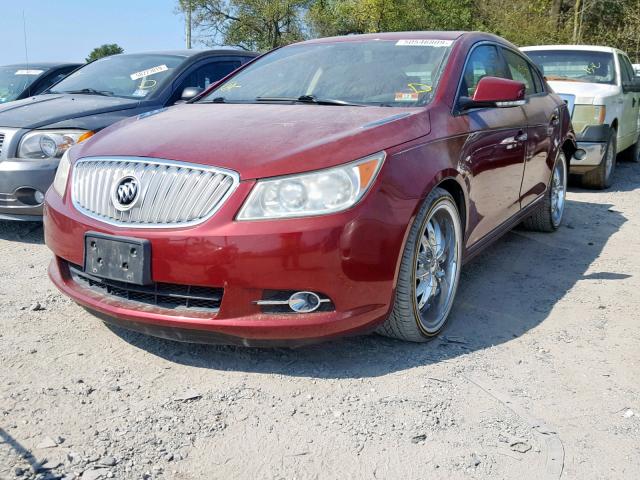 1G4GE5EV0AF138424 - 2010 BUICK LACROSSE C RED photo 2