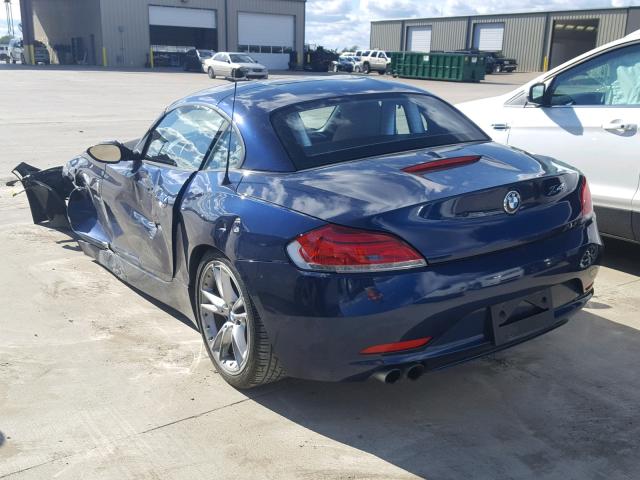 WBALM53529E376718 - 2009 BMW Z4 SDRIVE3 BLUE photo 3