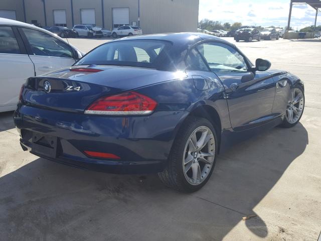 WBALM53529E376718 - 2009 BMW Z4 SDRIVE3 BLUE photo 4